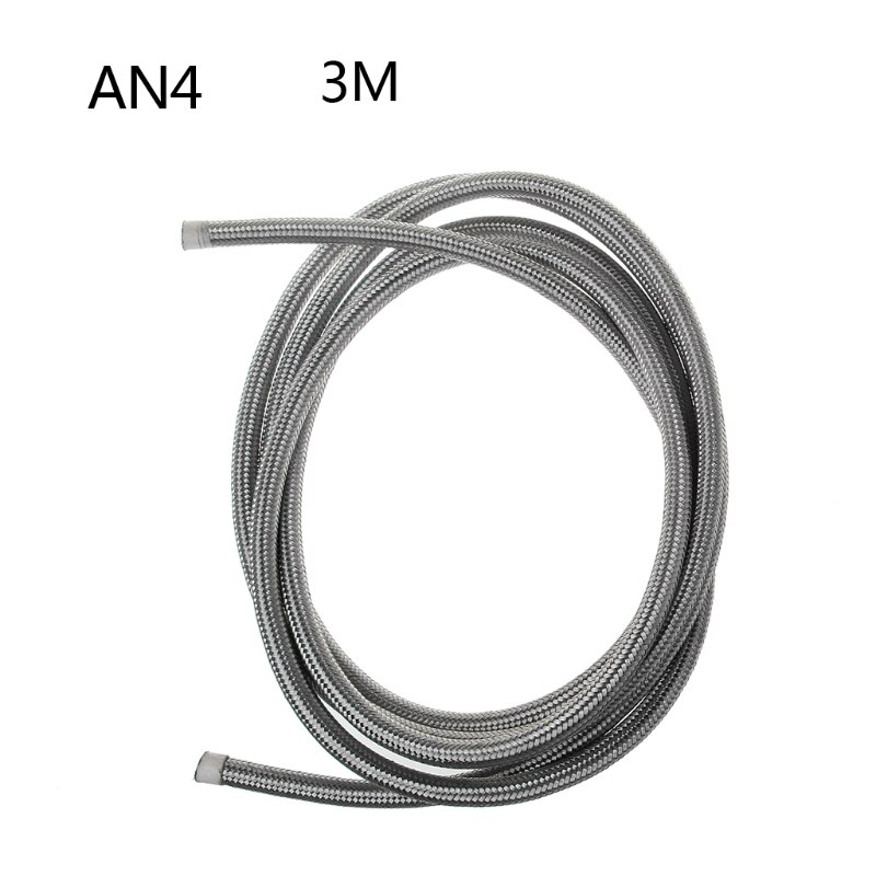 AN12 AN12 -12AN Stainless Steel Braided Fuel Line Gas Oil