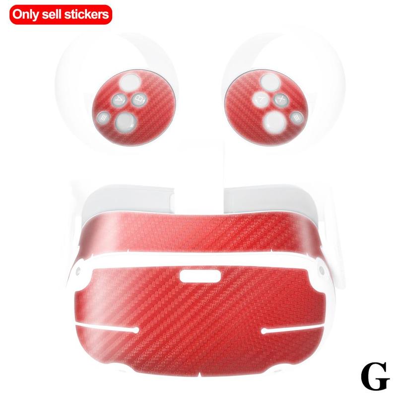 Chinese Tradtional Style Skin Sticker Voor Oculus Quest 2 Vr Headset Virtual Reality Cartoon Protetcive Pvc Huid Decals: red