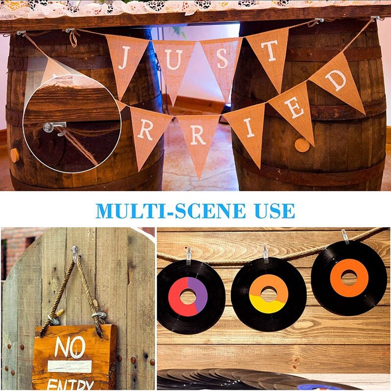 Push Pin Hook Clear Thumb Tack,Push Pins Hook with Clear Push Pin Clips Paper Marking Clip Pins for Cork Board Map Photo