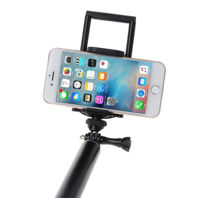 3m aluminium monopod udvidelig selfie stick til gopro iphone ipad dslr action kamera 3.5 "  to 10 " tommer mobiltelefon tablet