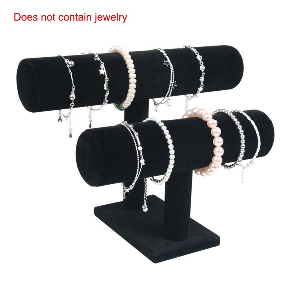 2 Tiers Watches Pillow Rack Velvet Bracelet Watch Display Stand Holder Organizer Jewelry Background Cloth Accessory Stand: A1