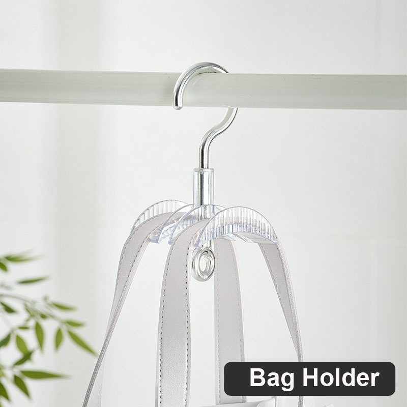 Rotierenden Aufhänger Haken Schrank Handtasche Halter Für Taschen Hängen Gürtel Schal Aufhänger Platzsparende Kleiderschrank Hängen Organizer Tasche Aufhänger