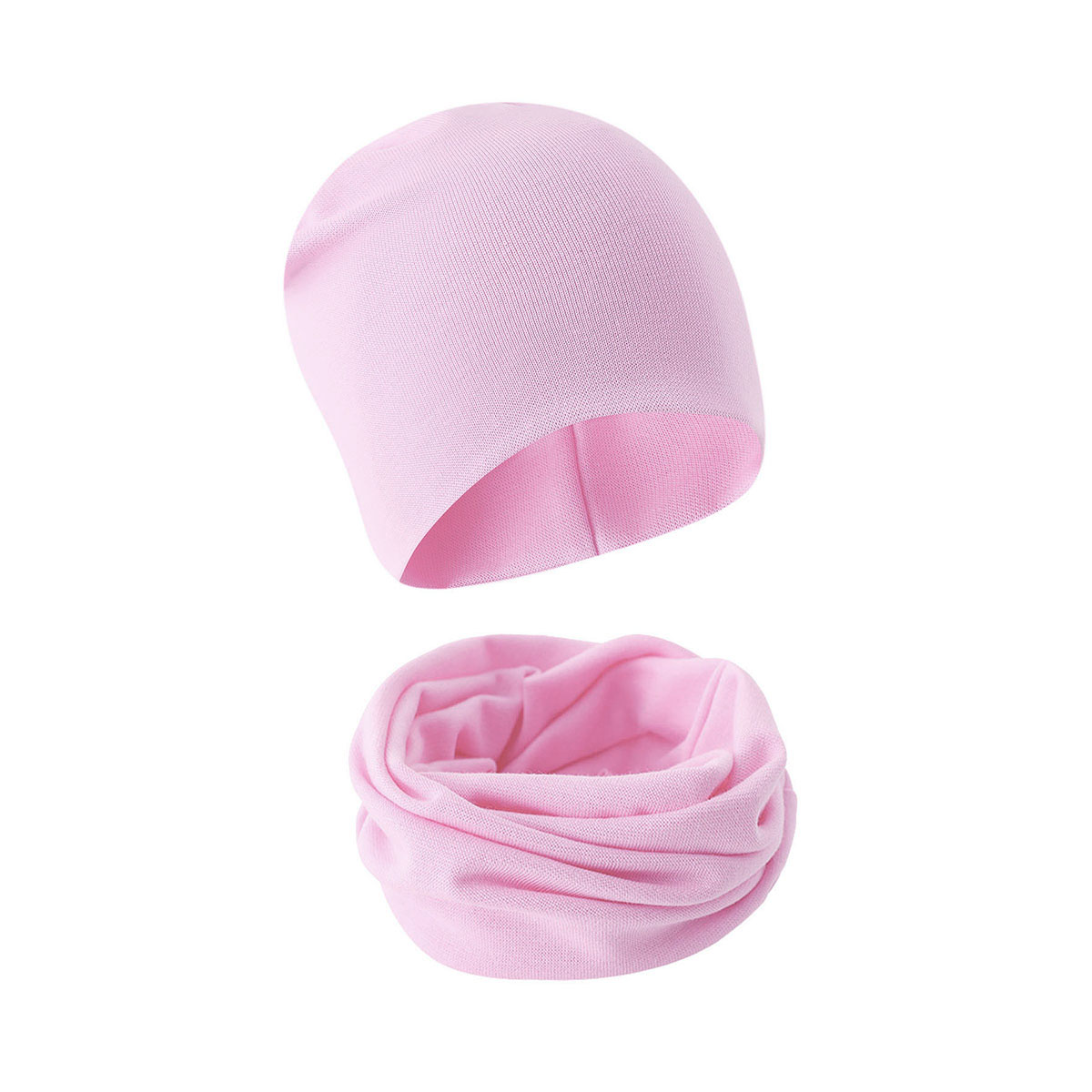 Kindermuts, sjaal, herfst/winter, effen kleur, warme peutermuts, sjaal voor meisjes en jongens, babymutsenset, nekwarmer voor kinderen: Donkergrijs