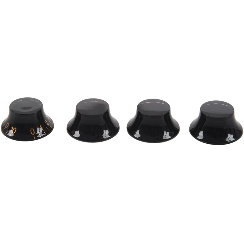 Black Hat Golden Font Electric Guitar Knobs For LP Style Electric Guitar: Default Title