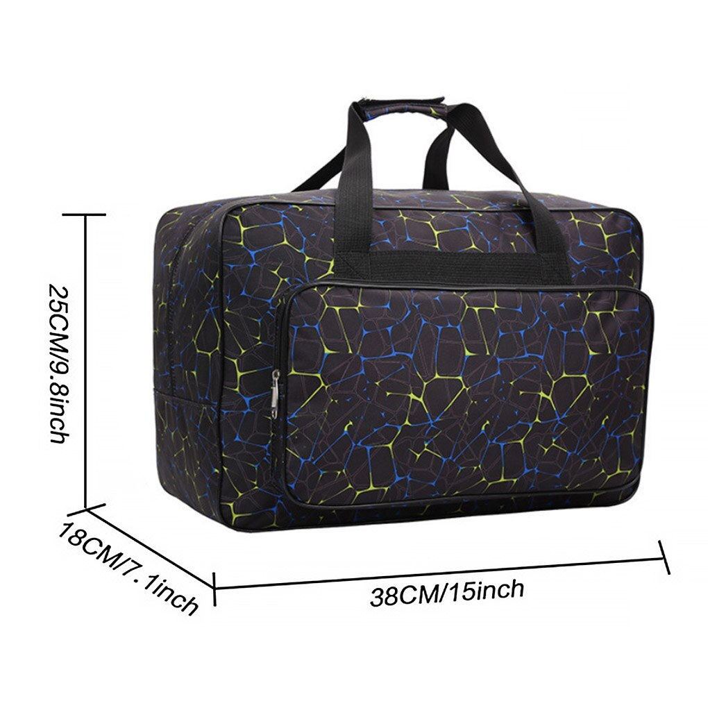 Large Capacity Sewing Machine Storage Handbag Women Sports Fitness Carry Bag Portable Travel Storage Handbag: S BLACK