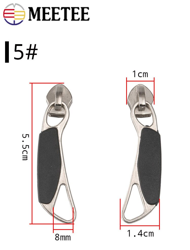 1pair 5# 8# Zipper Sliders for Nylon Zipper Luggage Bag Zipper Head Handbag Password Lock Zipper Repair Kits Accessories