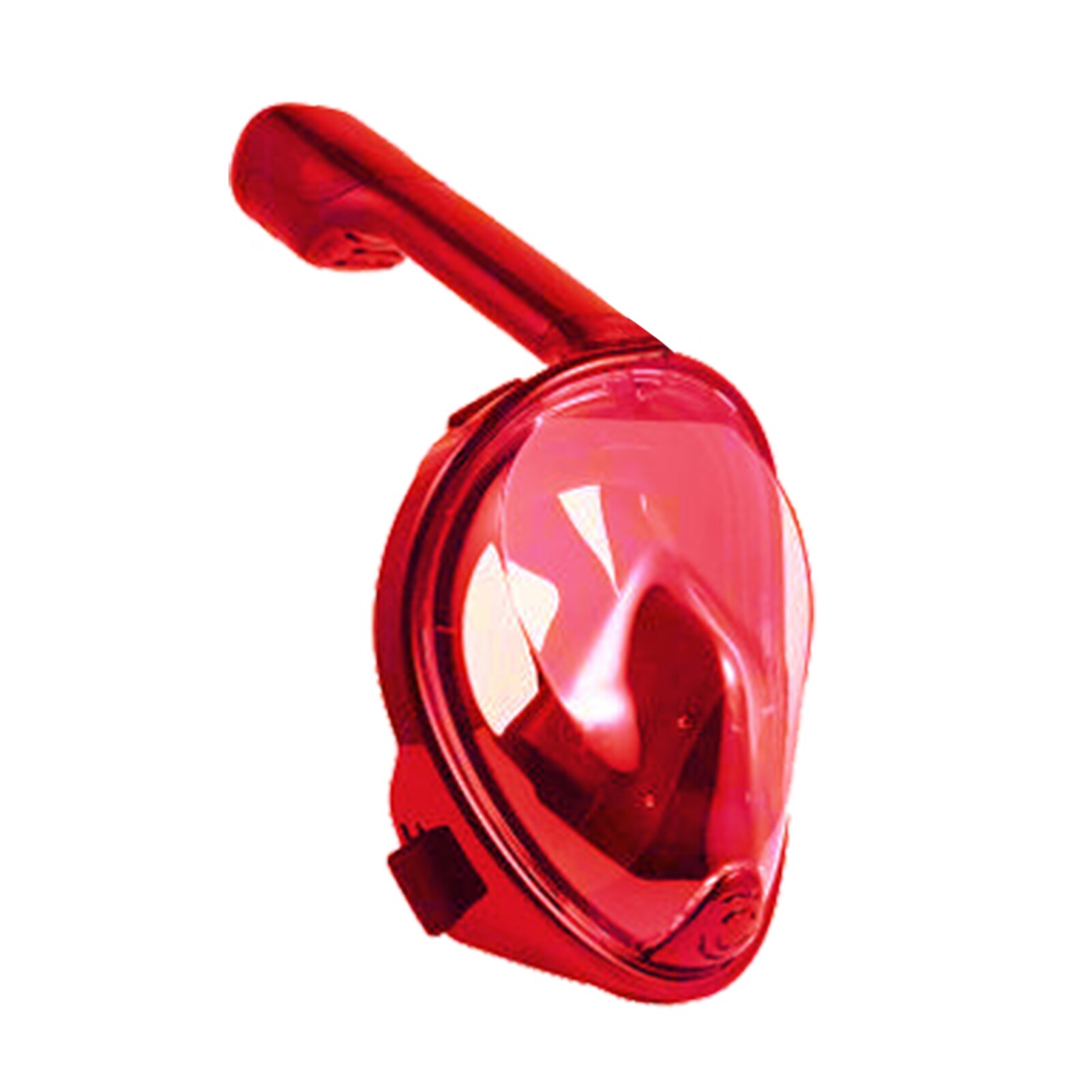 Scuba Snorkeling Set Full Face Anti Fog Mask Anti-leakage Underwater Diving Face Protector For Adults Swimming Snorkel Mask Set: Red / S/M