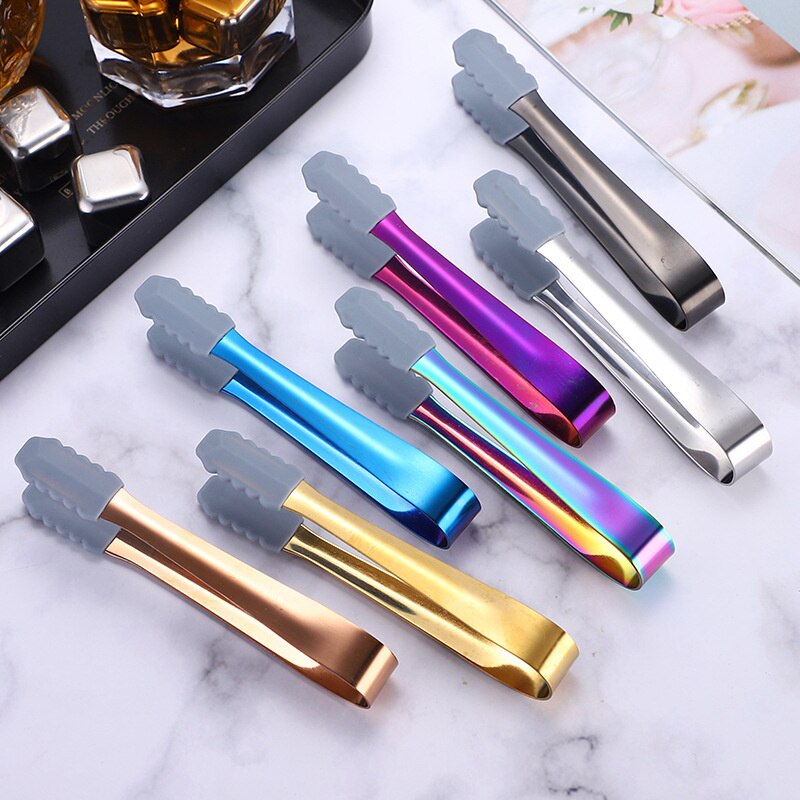 1pcs Ice Clip Ice Tong Bread Food BBQ Clip Multicolored Sugar Tongs Small Ice Tongs Ice Cooling Ice Cube Small Kitchen Tongs