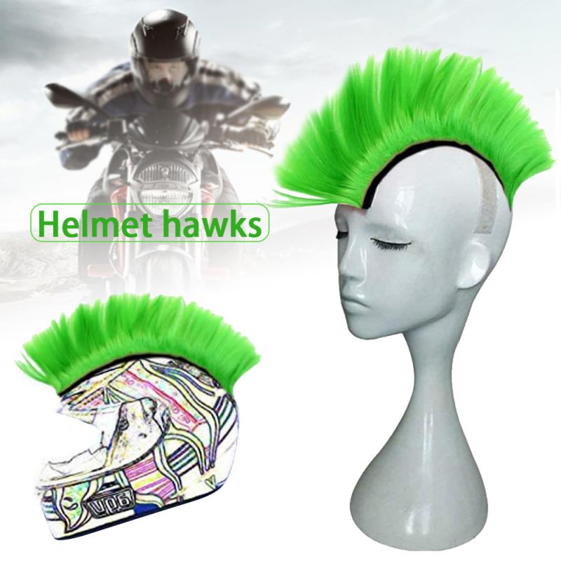 6 farben Universal- Helm Mohawk Synthetische Perücken fahrrad Motorrad Moto-Cross Zubehör Helm Falken