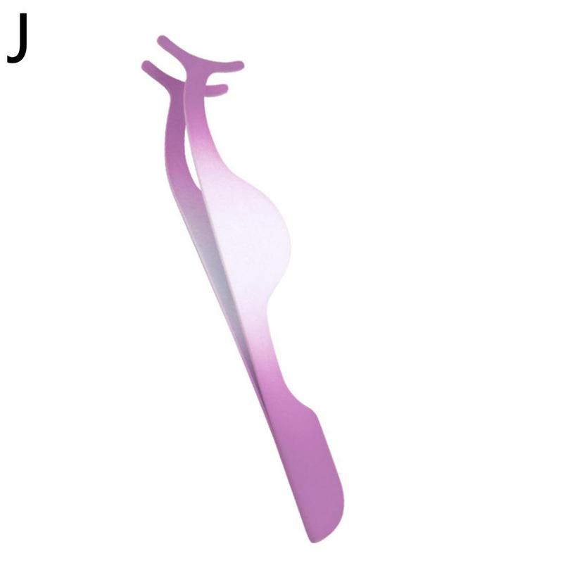 Pinzette per ciglia finte applicatore per ciglia finte estensione ciglia bigodino pinza ausiliaria pinza per trucco strumenti 1 pz