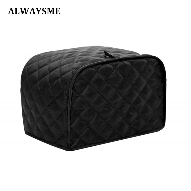 ALWAYSME Kitchen Mixer Cover Mixer Cover///Pot Electric Pressure Cooker Cover//Two Slice Toaster//Refrigerator Door Handle Cover: Black For Two Slice