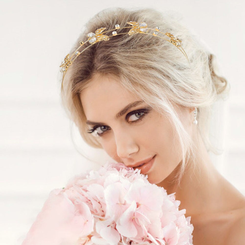 Rhinestone Double Band Hair Hoops Party Rhinestone Headband