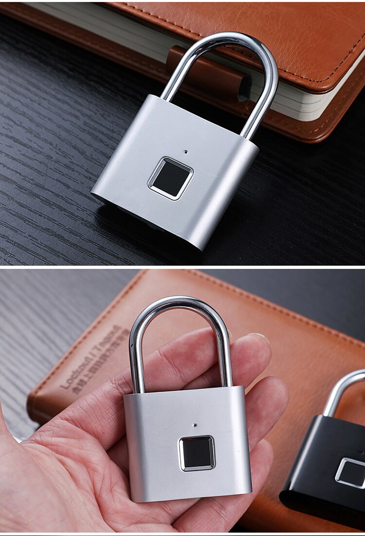IP65 Waterproof Smart Electronic Fingerprint Padlock/Smart Biometric Fingerprint Pad lock