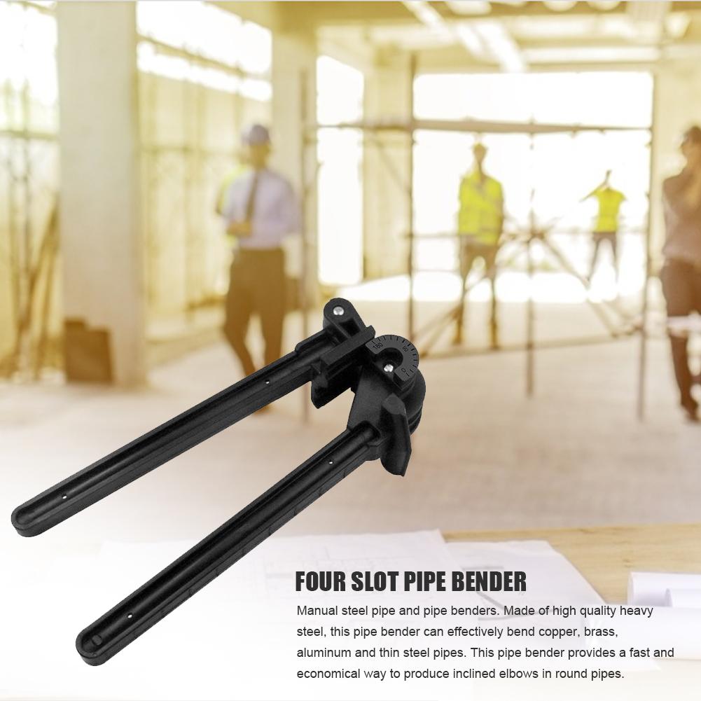5mm 6mm 8mm 10mm Tube Simple Portable Four Slot Pipe Bender 180 Degree Tube Bender Pipe Bender Manual Elbow Tool