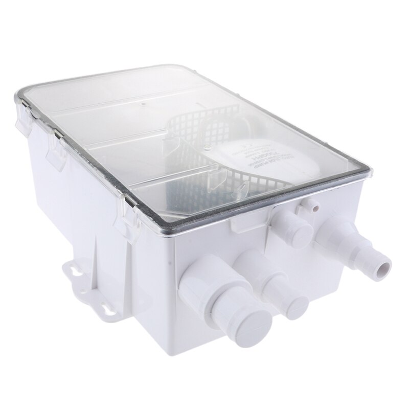 AL21 -12/24V 600GPH Shower Sump Pump System Auto Bilge/Drain Box for Boat