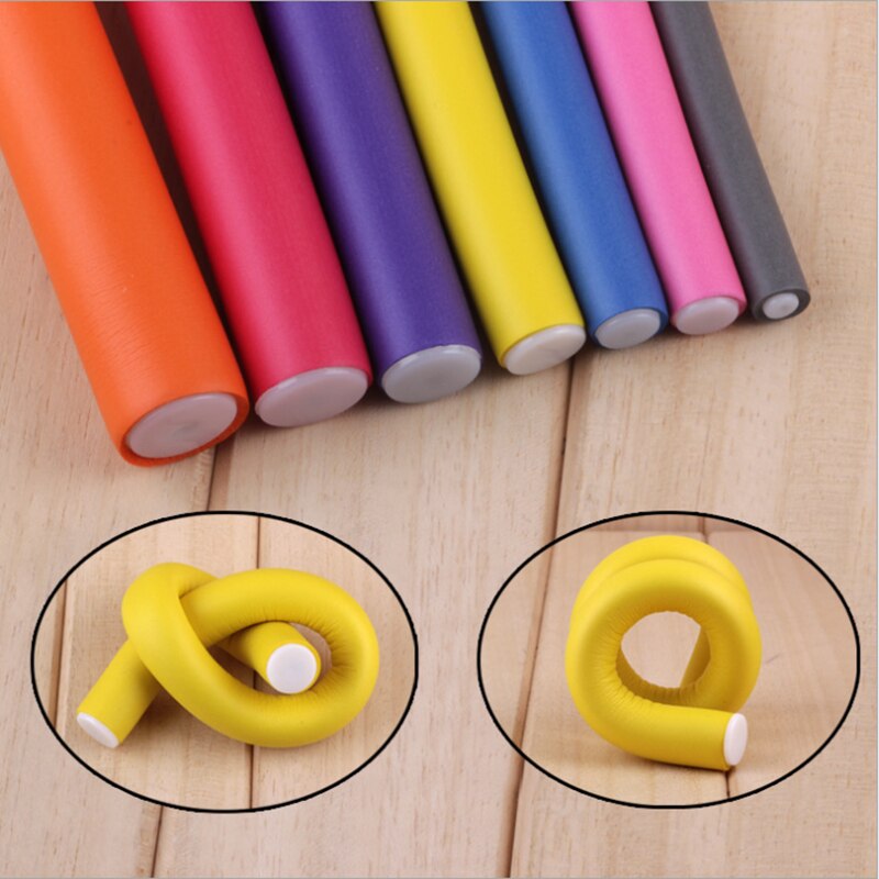 10pcs Magic Hair Curlers Rollers Soft Foam Bendy Hair Rollers DIY Hair Styling Rollers Sponge Hair Curling