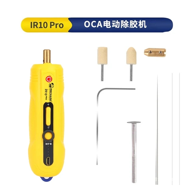 Mechanic IR10 PRO Degumming Set OCA Mobile Phone LCD Screen Degumming Speed Regulation Small Electric Glue Remove Pen Tools: Yellow