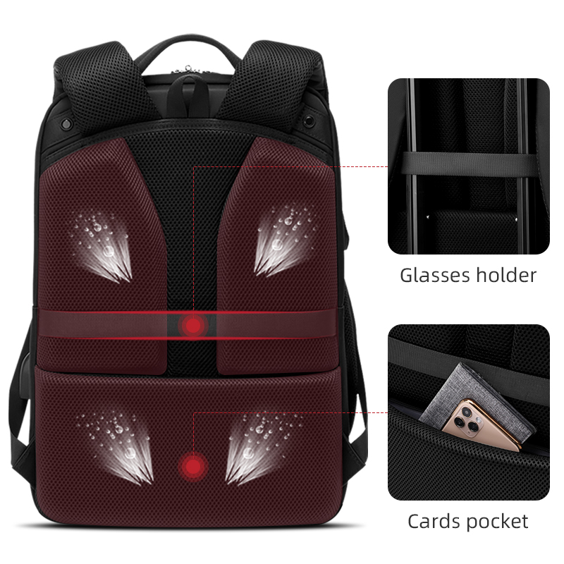 WIERSOON 2022 Men Backpacks 15.6inch USB Charging Laptop Backpack School Backpack For Men For Teenager