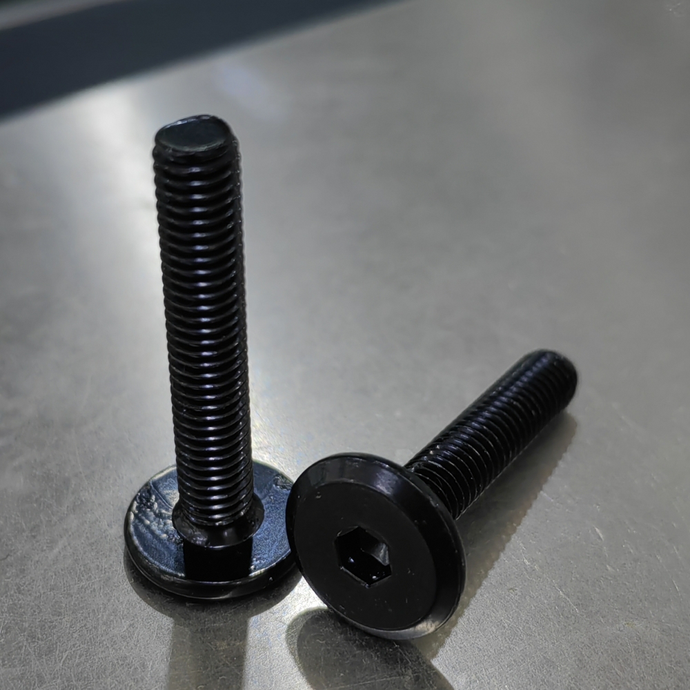 10/50/100 Stuks Cm Dunne Schroef M6 304 Roestvrij Staal Met Zwarte Torx Zes-Lob Ultra Dunne Platte Wafer Kop Schroef 40Mm