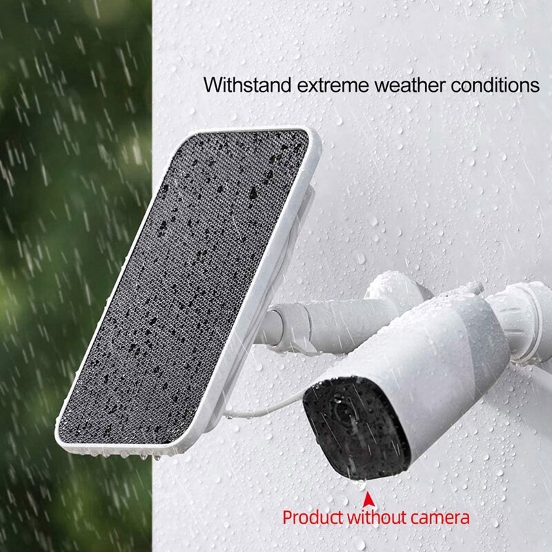 Solar Panels For Security Home Camera Monitor Outdoor Waterproof Solar Powered Charger With Charging Cable.