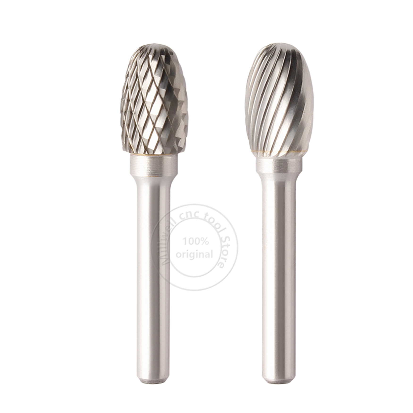 1pc solid carbide tungsten steel milling cutter,6mm shank E type Metal electric grinding head,Polishing tool