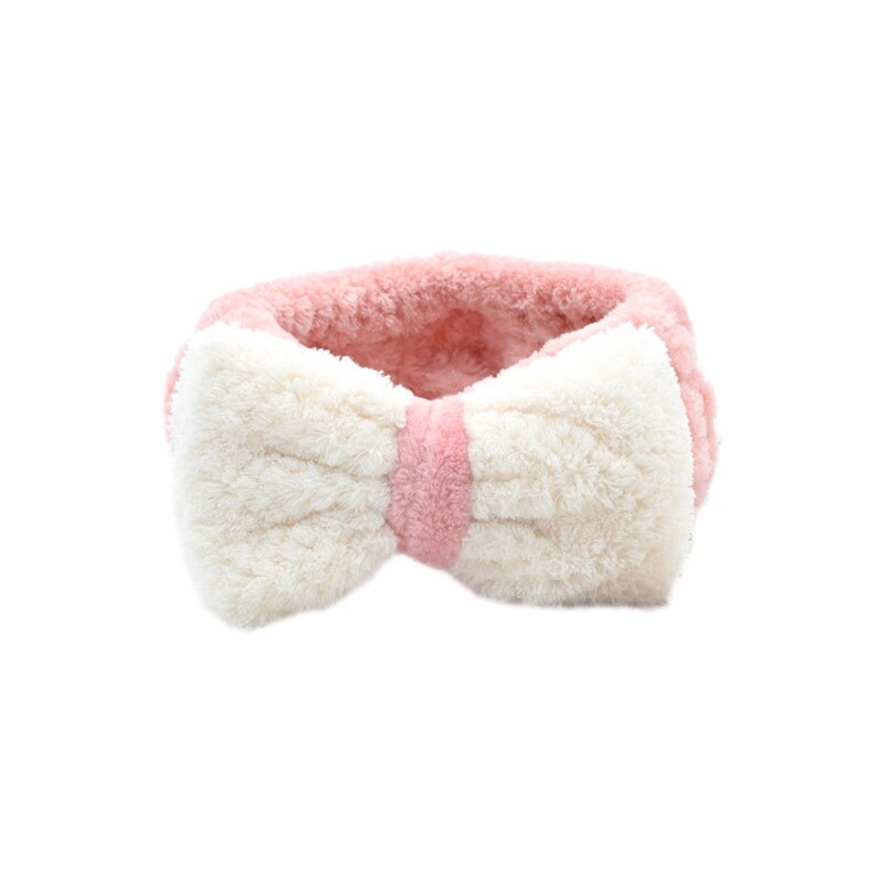 1PCS Cute Bow Hair Holder Hairbands Fleece Bow Animal Ears Headband For Women Girls Turban Hair Accessories