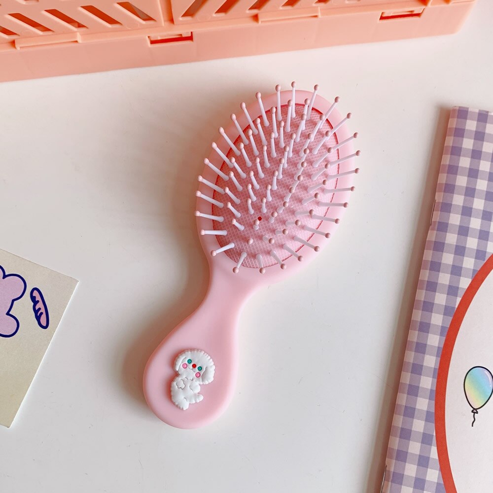 Peine de pelo para niños y niñas, peine de dibujos animados, cepillo de pelo para niño, portátil, antiestático, cómodo, masajeador de cabeza: 1