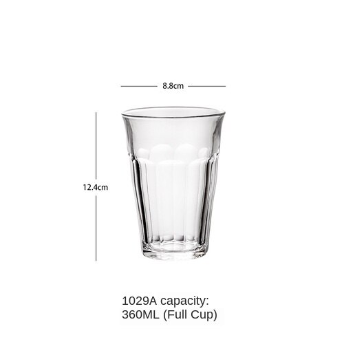 1 stk kaffekop væg glas kop øl kaffe hjerte kopper varmebestandig sund drikke krus te krus gennemsigtig te glas kop: Stil 06 360ml