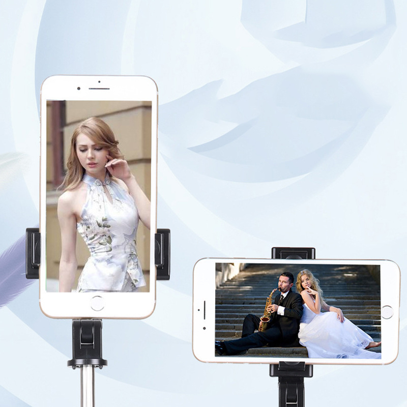 estilo K10 trípode Selfie Stick Horizontal y Vertical Shoot Bluetooth Selfie Stick soporte para teléfono móvil directo de fábrica Selli