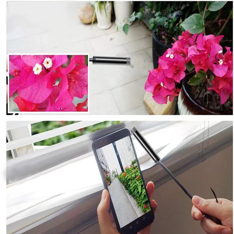 Cámara endoscópica Flexible, boroscopio de inspección impermeable IP67, 1080P, 1M, 2M, 8mm, para Android, PC, Notebook, 8LED, ajustable