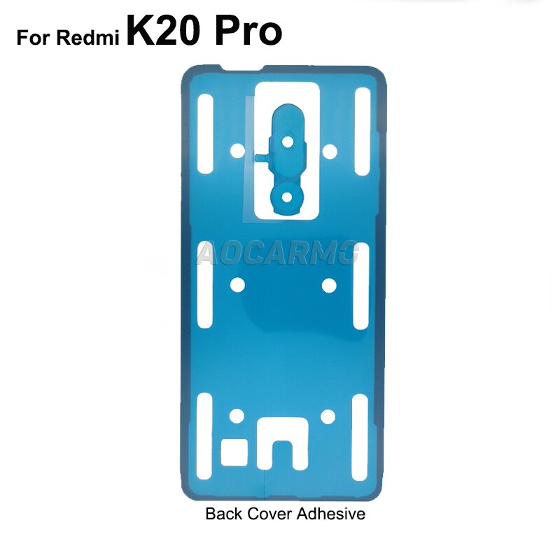 Aocarmo Voor Red Mi K20 Mi 9T Pro Achterkant Lijm Achter Behuizing Tape Back Camera Sticker