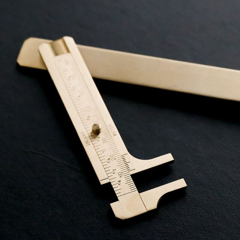 Caliper brass ruler Measuring tools for school student Educational Supplies