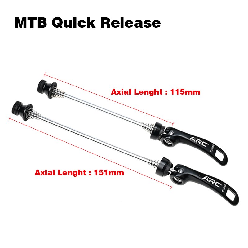 Arc 1 Paar Mtb/Racefiets Hub Quick Release Staal Spiesjes Aluminium Mult-Kleur Mountainbike Hub spiesjes Fiets Deel