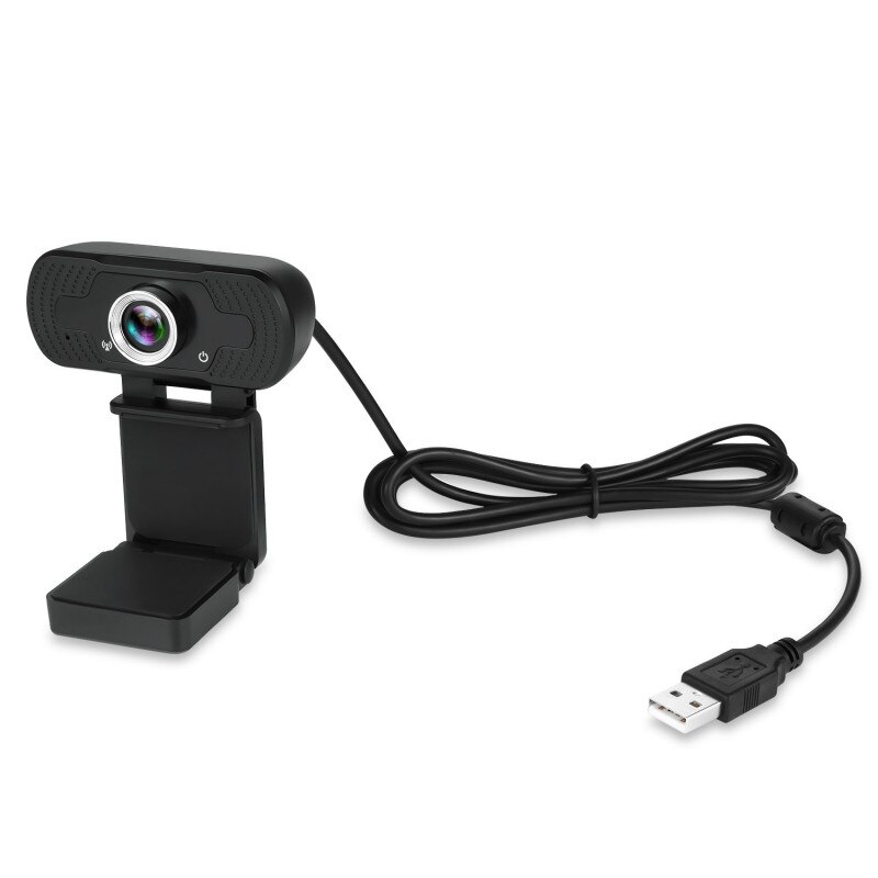 1080P high-definition computer camera built-in microphone live online class USB camera driver free spot W8