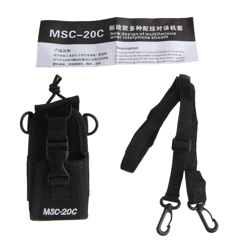 MSC-20C Nylon Radio Case Bag Holder Pouch Voor Baofeng UV-B5 UV82 UV8 D GT-3 UV5R