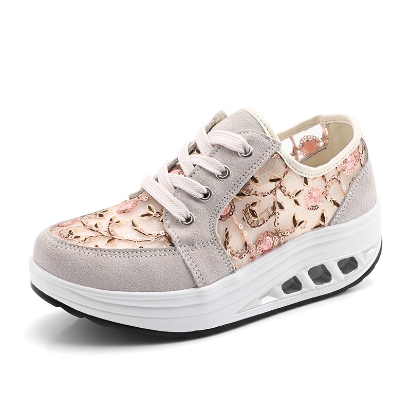 Mozbon Toning Shoes for Women - Height Increasing Platform Sneakers - FREE FLEXIBLE Technology - Spring Summer Autumn