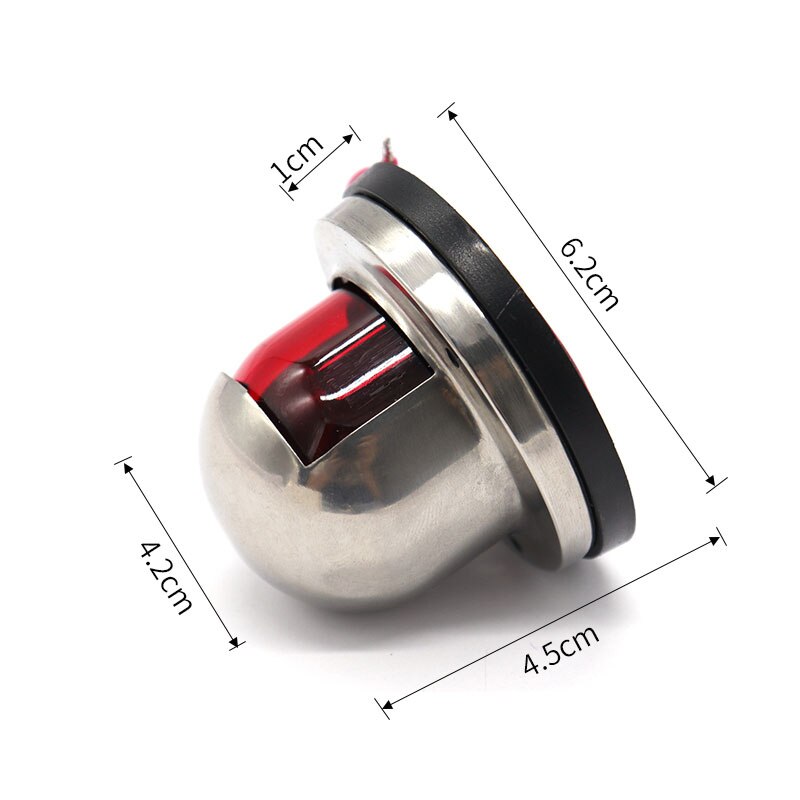 2pcs 12V Dc Red and Green Led Navigation Lights 304 Stainless Steel Navigation Lights, Used in the Base of Yacht Accessories