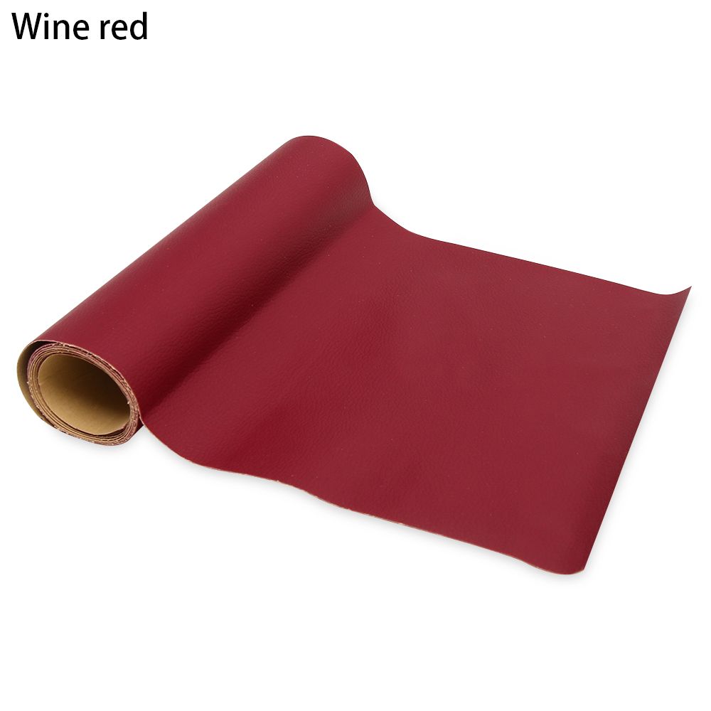 Samoprzylepna skórzana taśma naprawcza kanapy naprawa naklejek naprawa mebli Patch siedzenia kierowcy sofy torby Stick-on gospodarstwa domowego: wine red