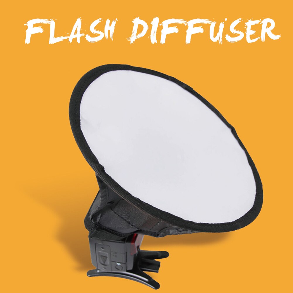 20cm flitser ronde fotografie softbox thuis foto diffuser draagbare accessoires lichtgewicht eenvoudig te installeren voor canon