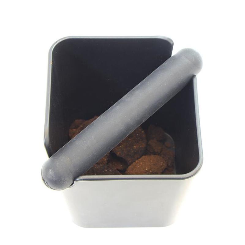 Realand-papelera de café antideslizante para Barista, contenedor de basura con barra desmontable, absorbente de golpes, ABS