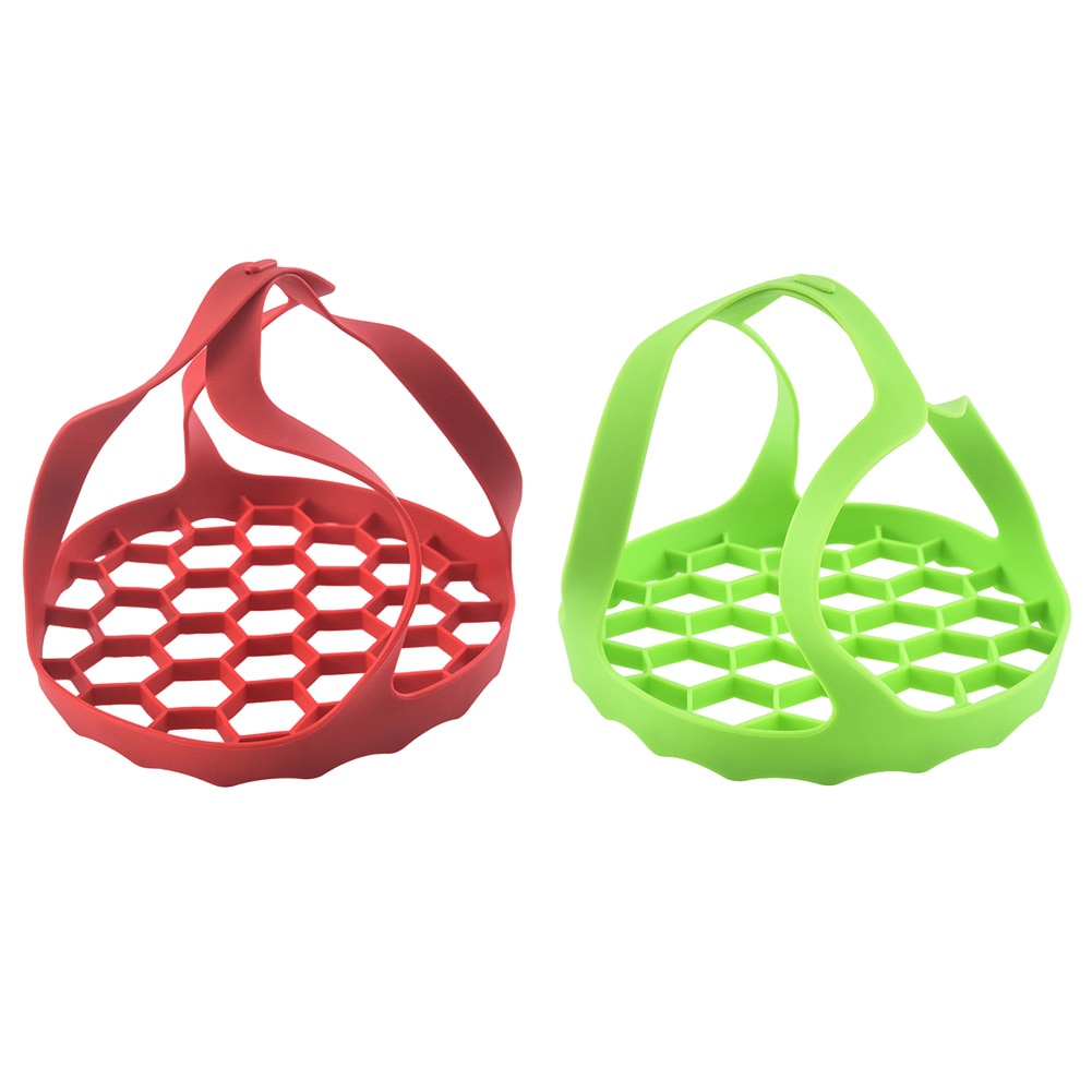 Kitchen Portable Silicone Food Sling Lifter Steamer Heat Resistant Multifunction Egg Steamer Rack Bakeware Kitchen Gadget