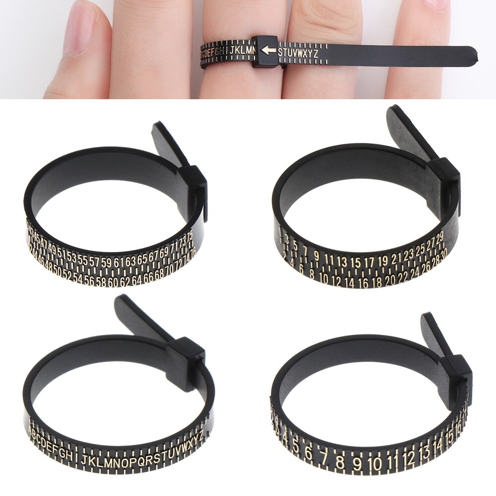 1/10pcs Bracelet/Ringsizer Measure UK/US/JP/EU Official Finger Measure Gauge Men and Womens Sizes A-Z Jewelry Accessory Tools