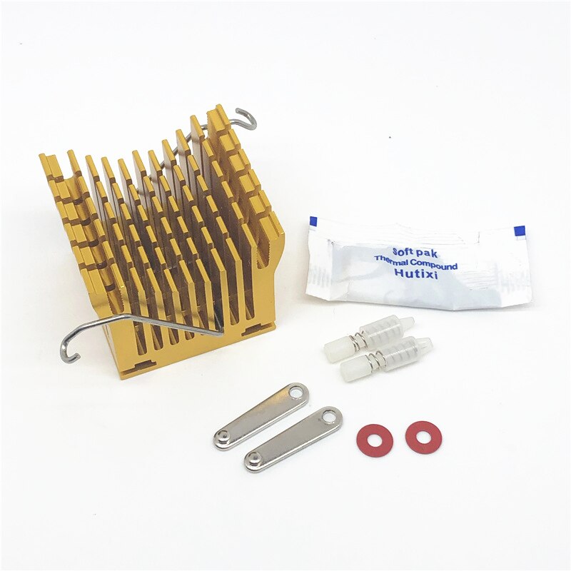 Dc 5V 12V 24V 01A 3P 3pin 4010 Bga Fan Videokaart Fan Met Warmte sink Cooler 40Mm 40X40X10Mm 4010Cooling Fan 3 Draad: ONLY Heat sink