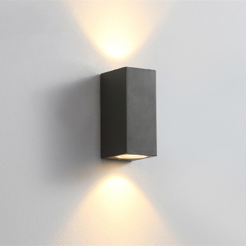 Utendørs ledet proch lys sconce balkong lys 5w 10w aluminium vegglampe til hage dekorasjon 110v 220v