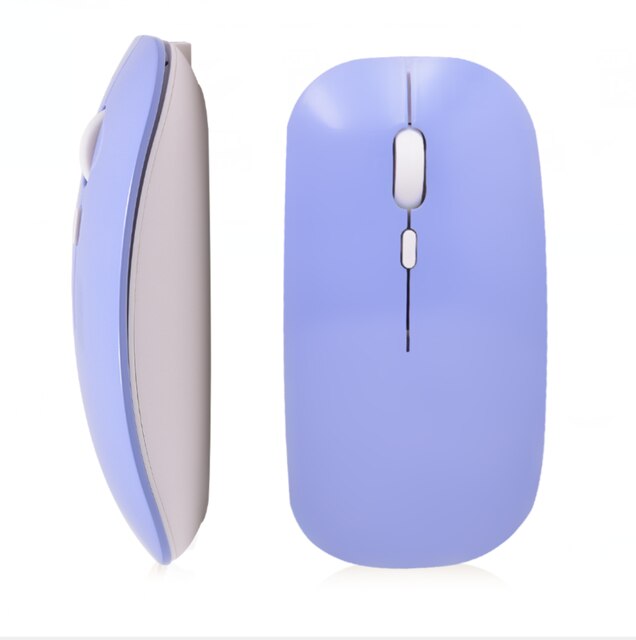 Wireless Bluetooth-Compatible Mouse for Mackbook Air 13.3 13 14 Pro 13.3 15.6 16 Huawei Matebook 13 14 Xiaomi Redmibook 13 14: purple