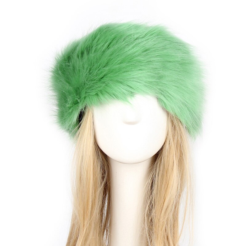 Dikke Pluizige Imitatie Bontmuts Winter Earwarmer Ski Hoed Vrouwelijke Hoeden Voor Herfst Winter Vrouwen Hoeden Lady Russische: 09