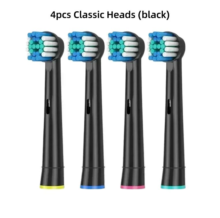Boquillas de cepillo de dientes eléctrico para Oral B Braun, acción de hilo blanco 3D, limpieza de precisión, cuidado de las encías, cabezales de cepillo de dientes universales para OralB: Multicolor
