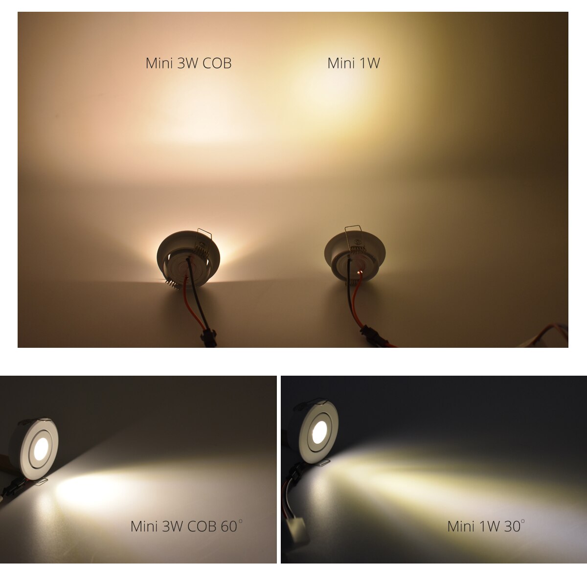 1W 3W Projector Kleine Spotlight led Spot Down lights Lamp met Voeding 110/220v Showcase jewery Kast Verlichting
