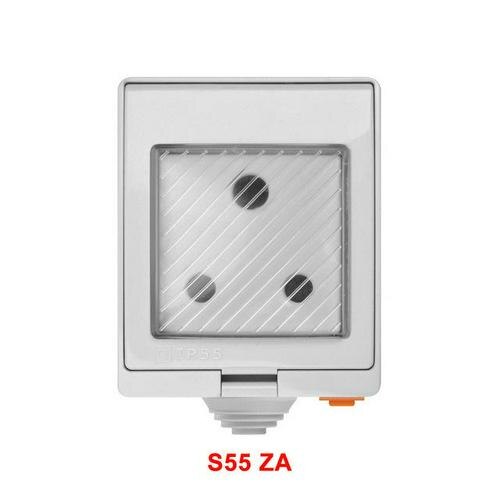 SONOFF S55 Wi-Fi Smart IP55 prise de étanche pour Android IOS pour Google Wifi commutateur maison interrupteur mural automatisation intelligente: ZA MODEL
