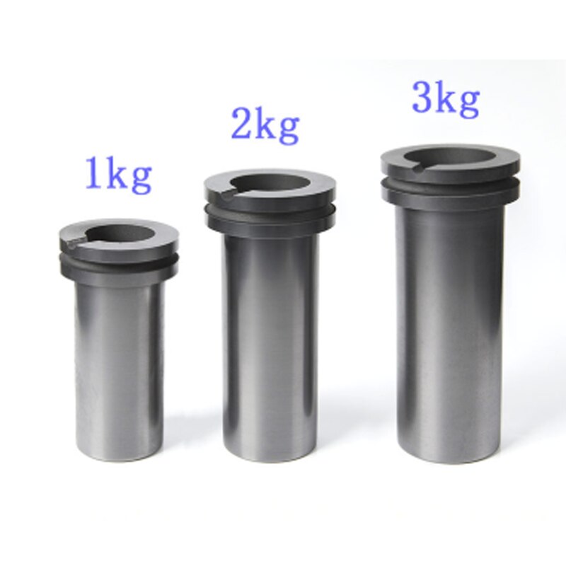 Crisol de grafito de 1KG/2KG/3KG, crisol de Fundición de Oro plateado, accesorios de joyería, capacidad de herramientas de fundición